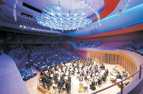 昨天，北京藝術(shù)中心迎來首場測試演出，音樂廳是目前首個具備使用條件的室內(nèi)劇場。 本報記者 方非攝