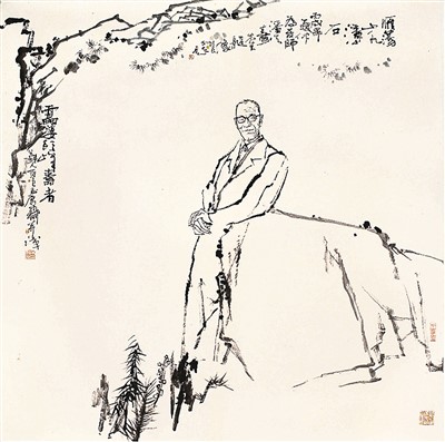 　雷婆頭峰壽者（中國(guó)畫(huà)）  　　吳永良