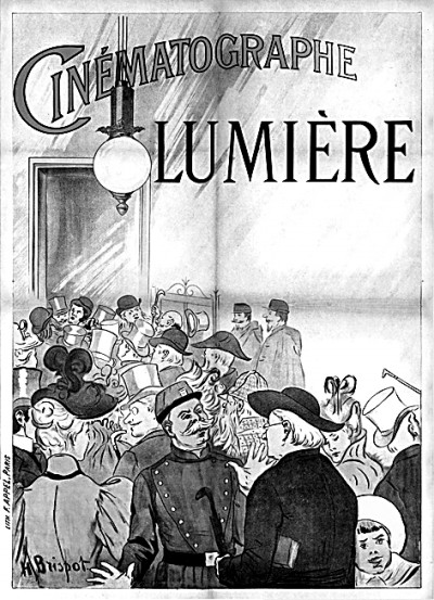 繪于1896年的海報(bào)顯示了早期巴黎電影放映的盛況。資料圖片
