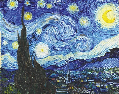 《星空》局部。