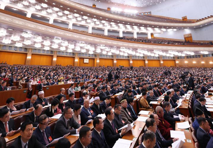 3月7日，全國政協(xié)十四屆二次會議在北京人民大會堂舉行第二次全體會議。