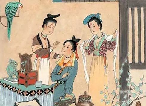 人日節(jié)，古俗，人們會(huì)制作各種花勝（類(lèi)人勝，樣式為花朵）相互饋贈(zèng)。