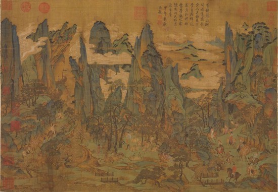 唐人 《明皇幸蜀圖》 絹本設(shè)色 縱55.9厘米 橫81厘米 臺北故宮博物院藏