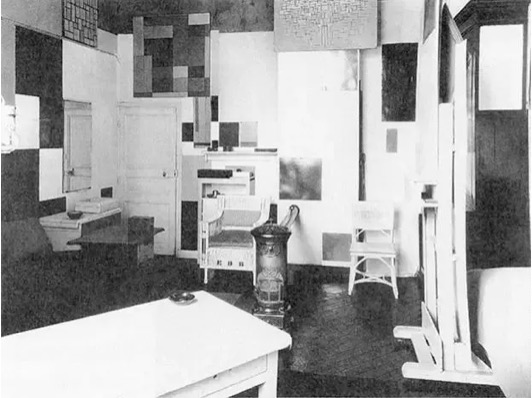 1926年，蒙德里安巴黎啟程街工作室